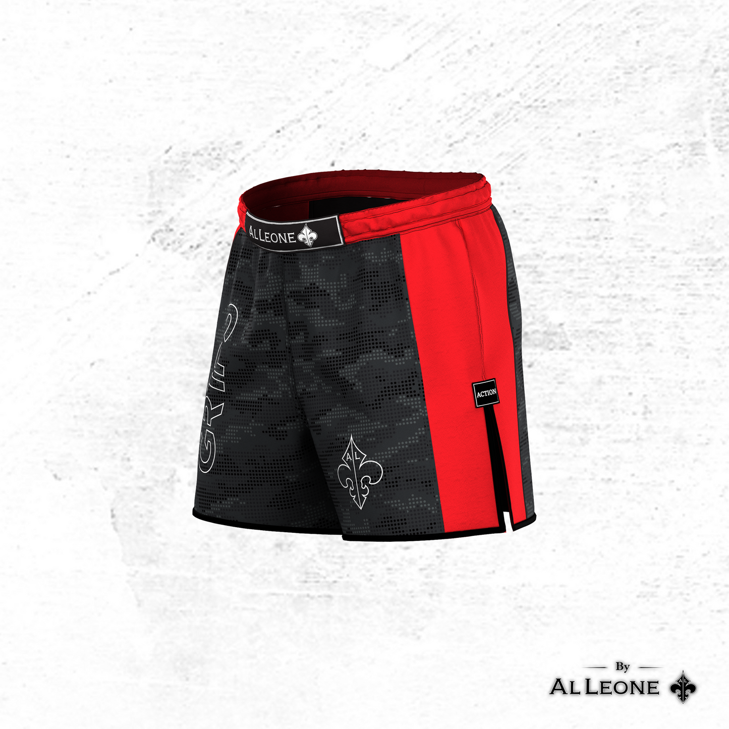 SECRET WEAPON AL BLACK PIXEL GRAPPLING SHORTS