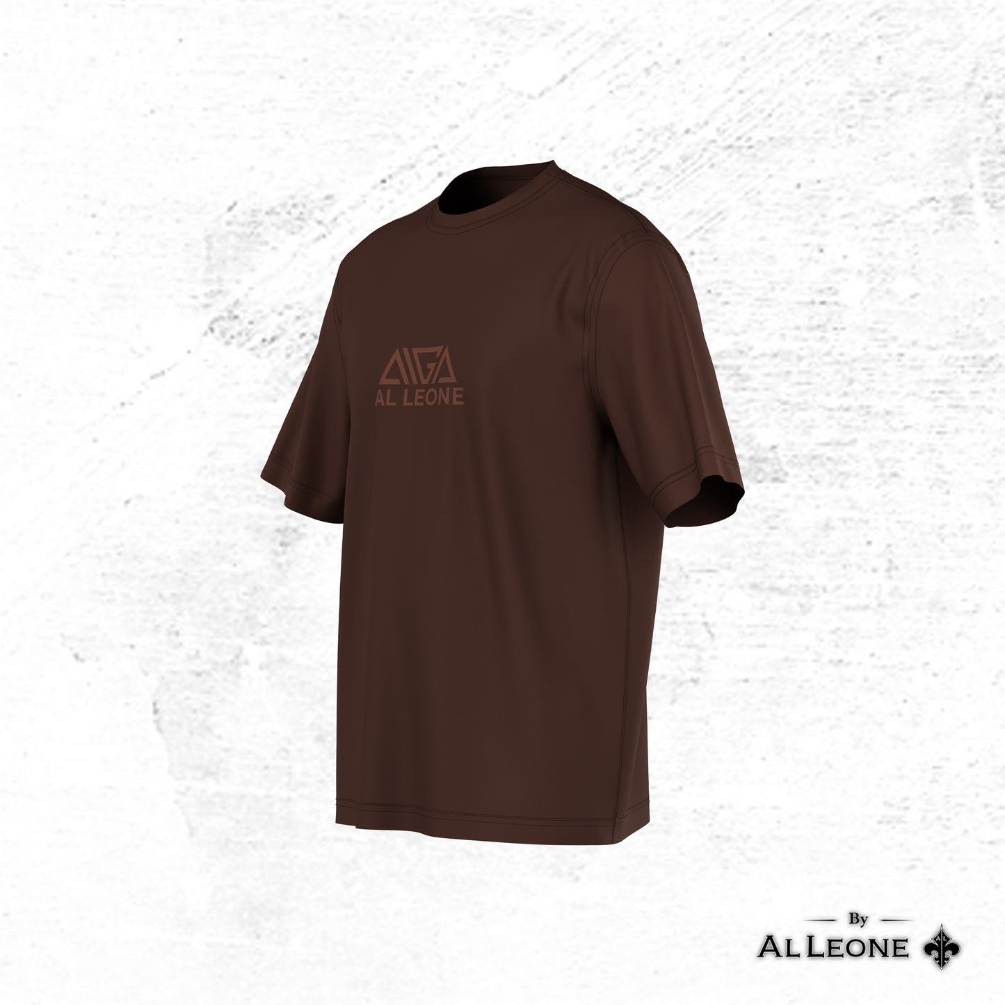 AIGA x AL Leone Oversized T-shirt Brown