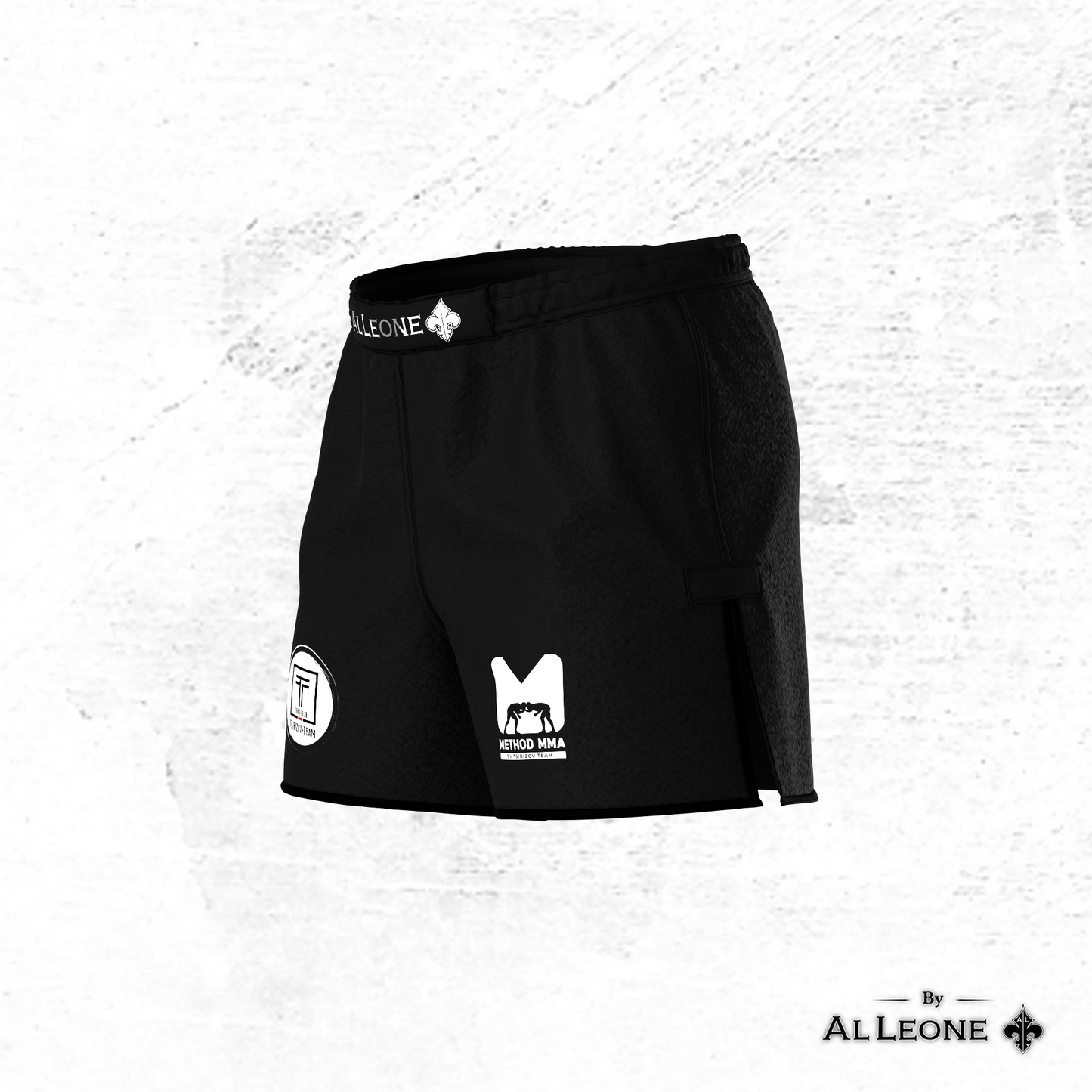 Method MMA, 黑色带白色logo V2短裤