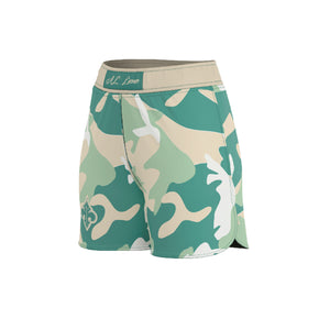 Mint Camo Women’s Grappling Shorts