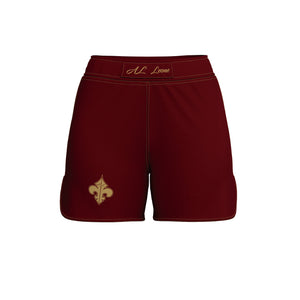 Burgundy Gold  Women’s Grappling Shorts
