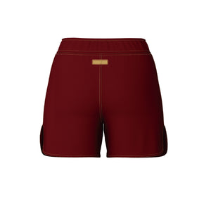 Burgundy Gold  Women’s Grappling Shorts