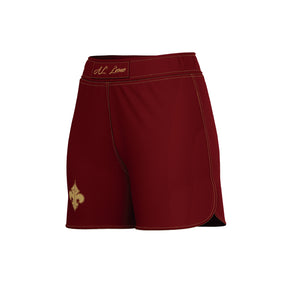 Burgundy Gold  Women’s Grappling Shorts