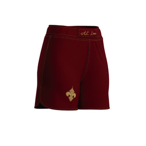 Burgundy Gold  Women’s Grappling Shorts