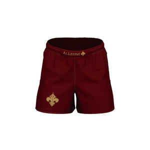 Burgundy Gold Shorts