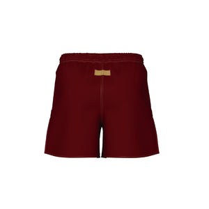 Burgundy Gold Shorts