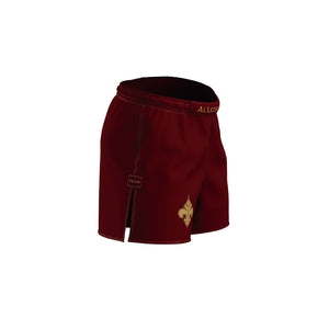 Burgundy Gold Shorts