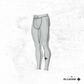 Men Leggings Classic White
